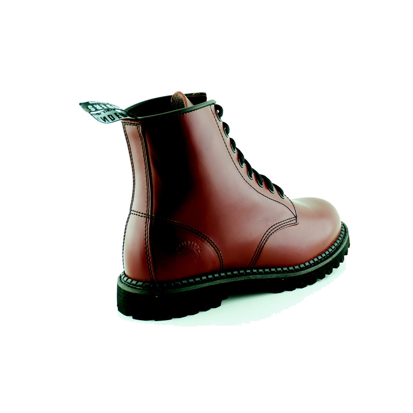 GRINDERS co.uk 8 Loch Stiefel/Boots CEDRC CS with Commando Soles (cherry red - burgundy))