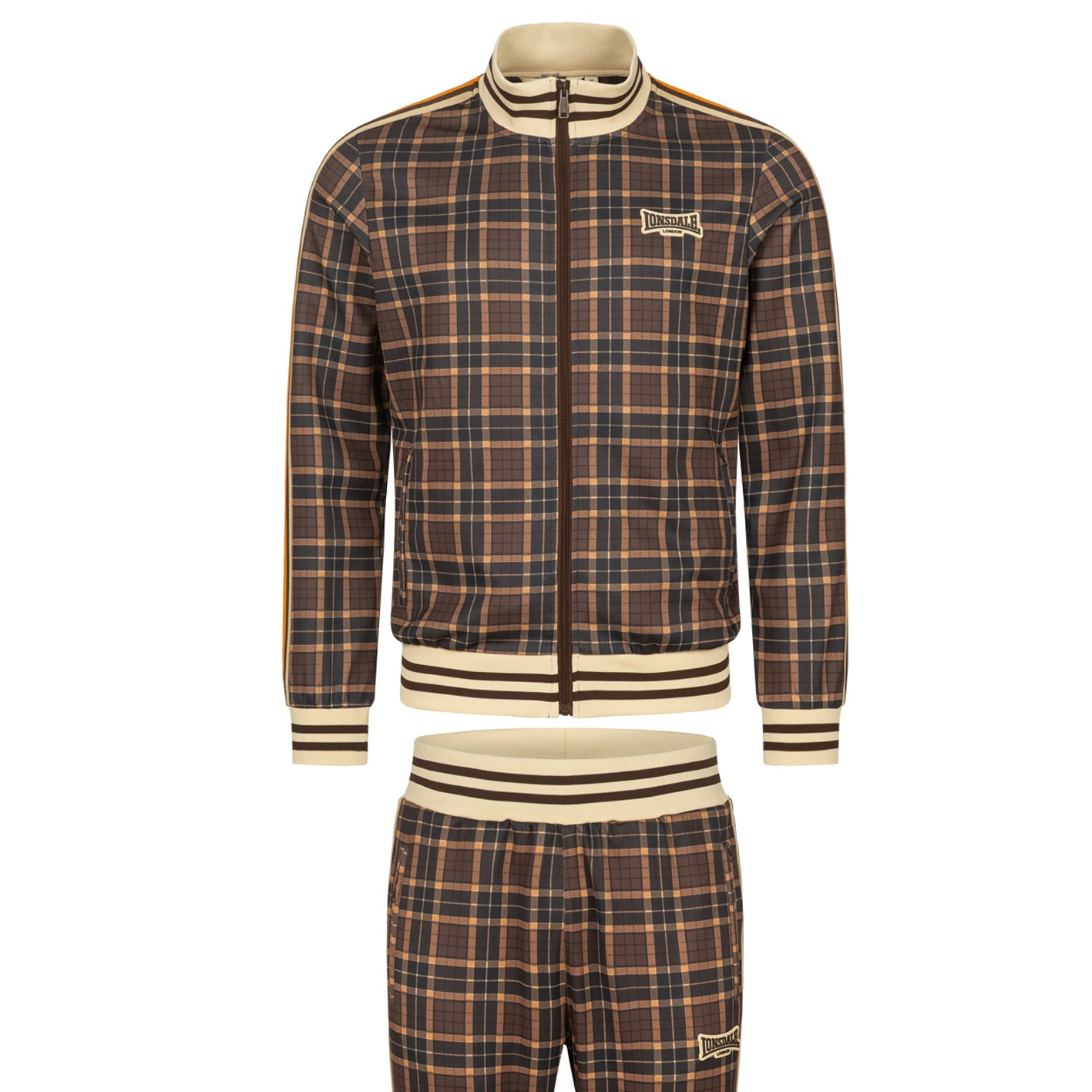 Trainingsjacke "The Gentlemen" Trackjacket von LONSDALE LONDON (hedley-karo-brown)