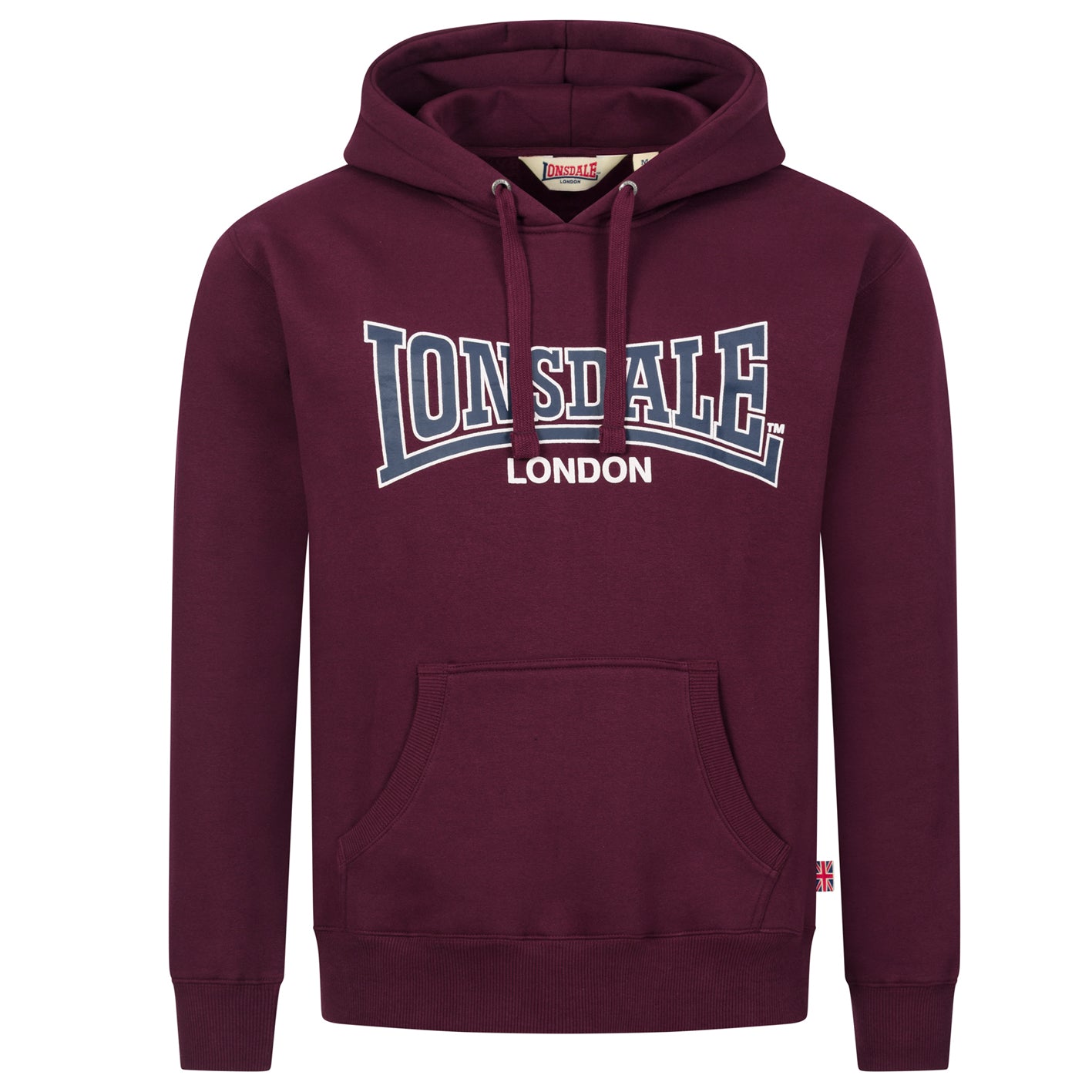 LONSDALE LONDON Hoodie Kapuzensweater sellan (weinrot - burgundy)