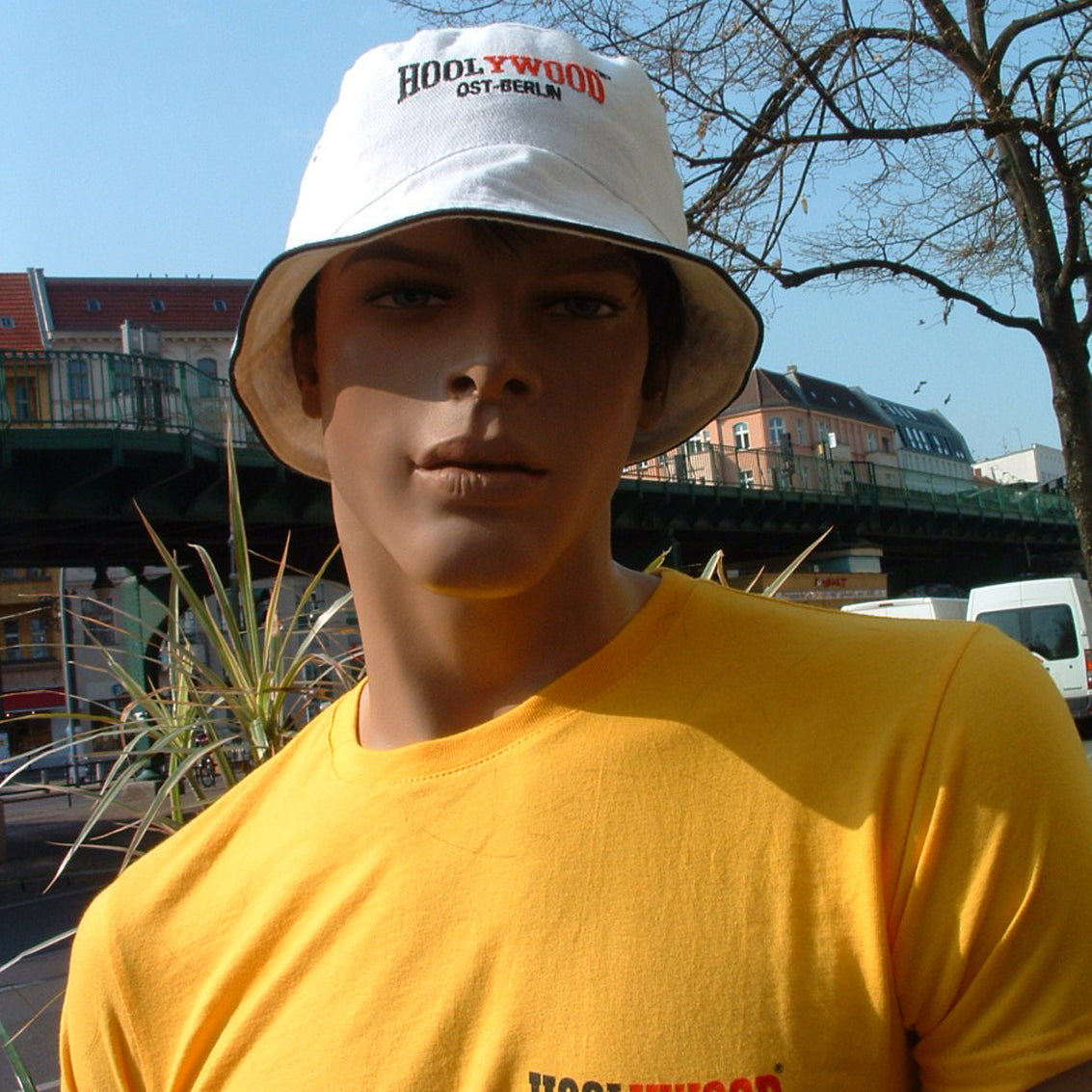 HOOLYWOOD Bucket hat, Angler Hut, Schlapphut (weiss - white)