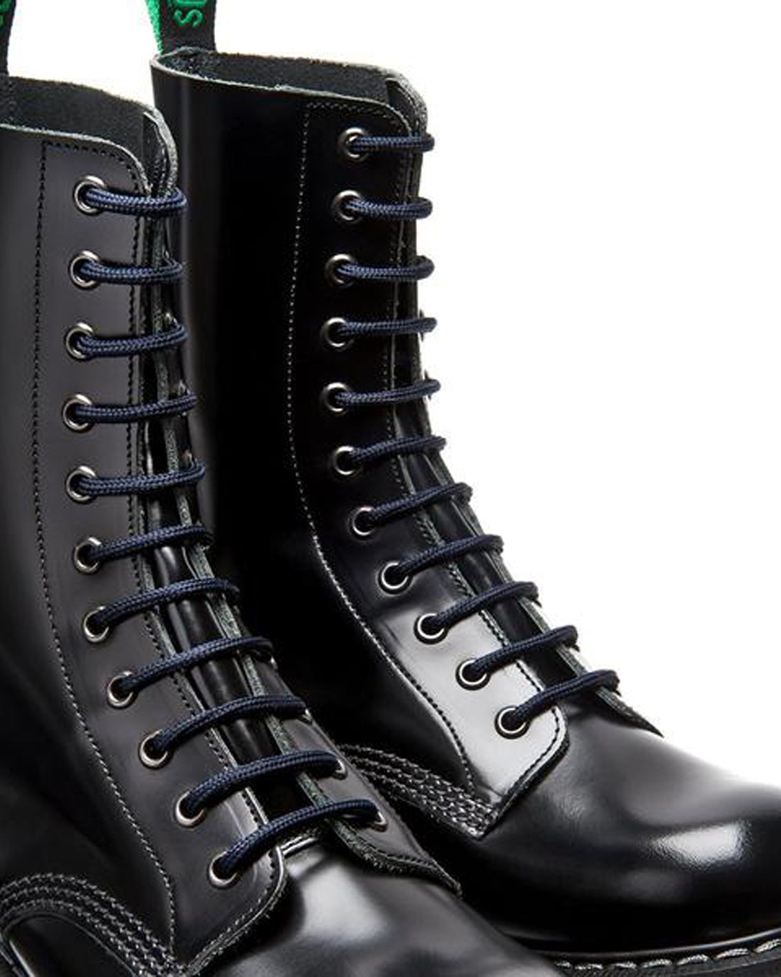 Schnürsenkel für 14 Loch Boots/Stiefel 3 Paar Round-Laces Länge ca.200cm (schwarz - black)