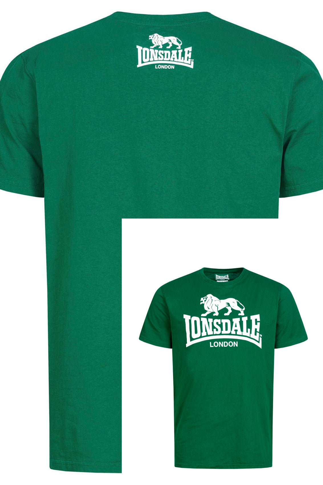 LONSDALE LONDON LION T-Shirt (dunkelgrün - bottlegreen)