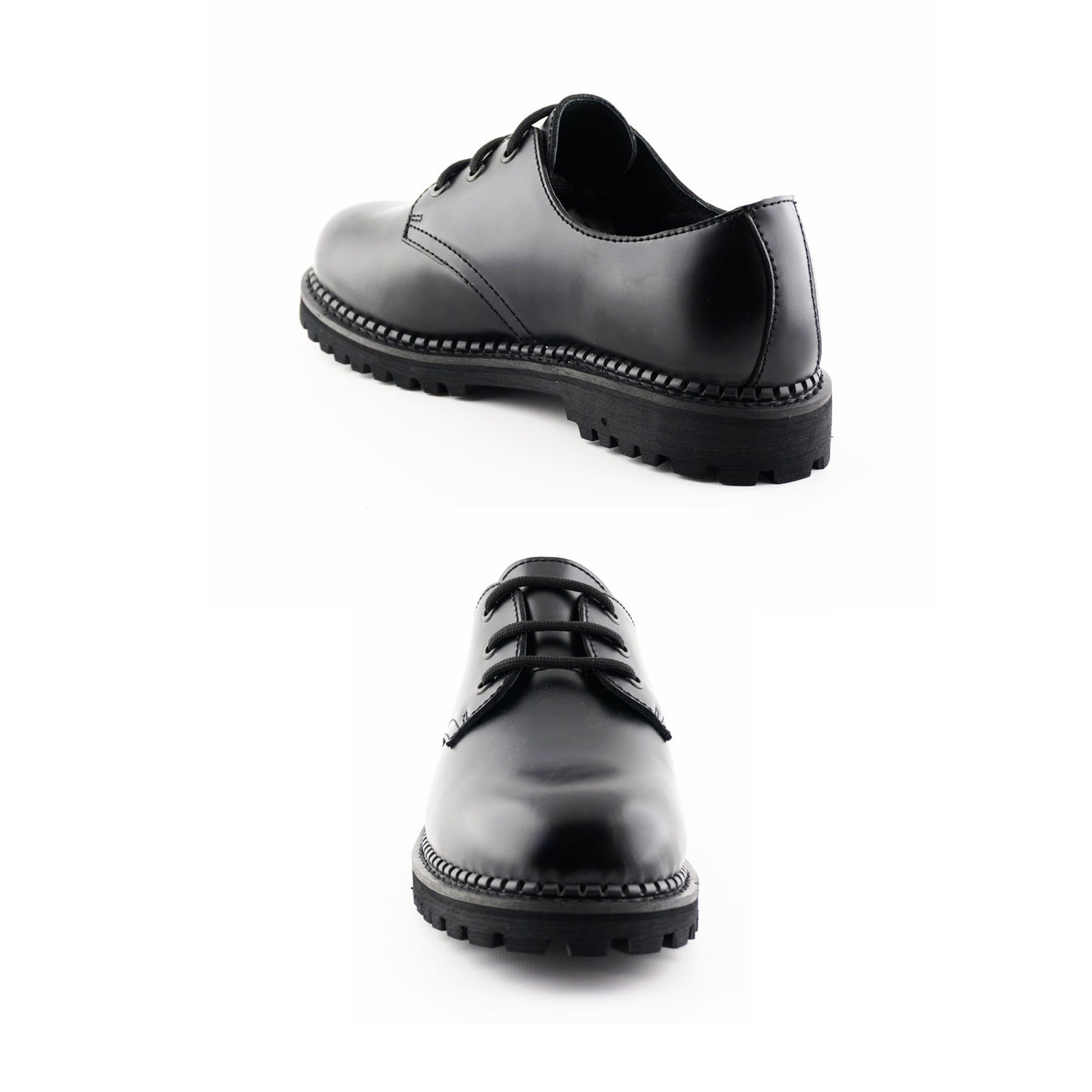 GRINDERS co.uk 3 Loch Shoes PERSIVAL CS with Commando Soles (schwarz - black)