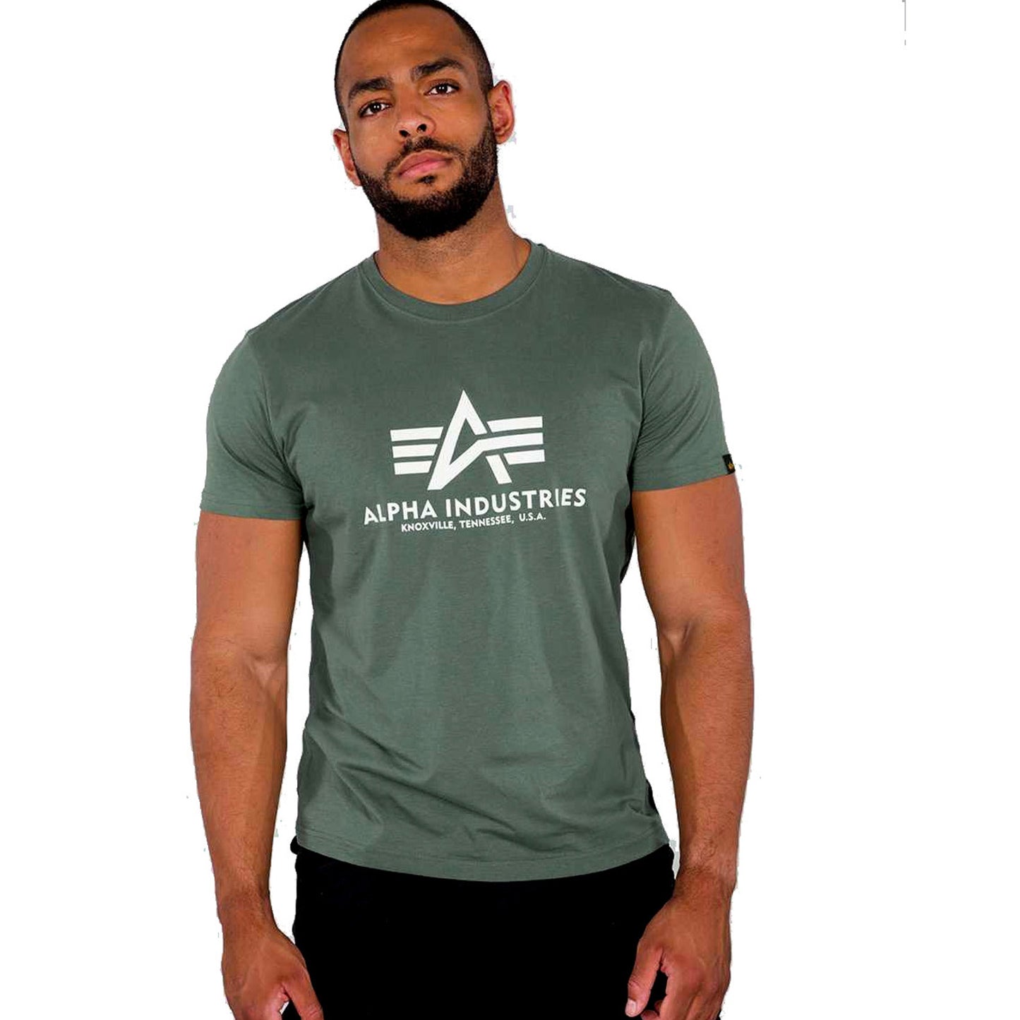 ALPHA INDUSTRIES Basic kurzärmliges T-Shirt (vitage green - olive)