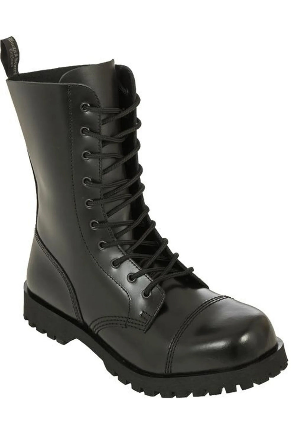 Siefel Boots 10-Loch Ranger Springerstiefel Worker BOOTS & BRACES (schwarz - black)