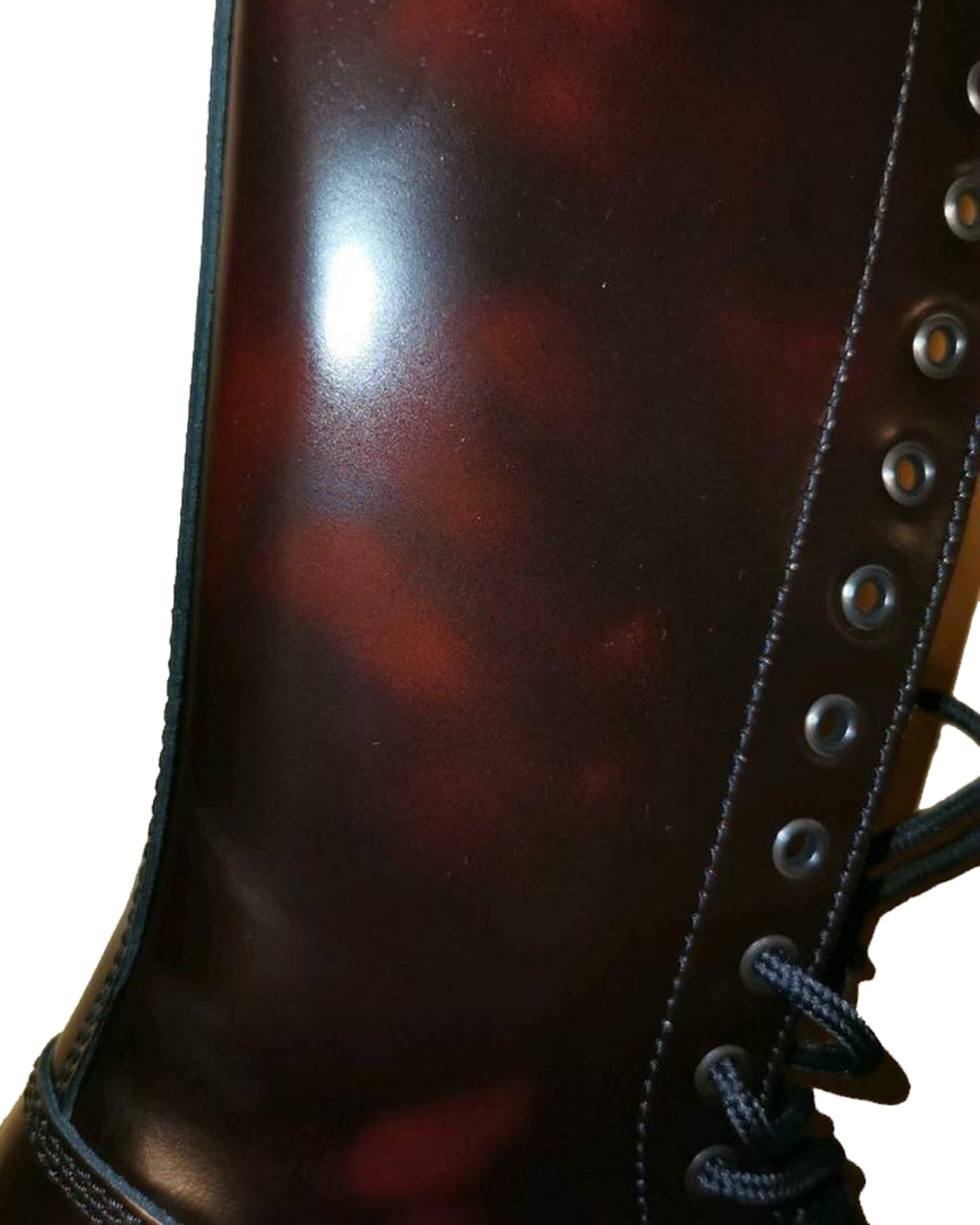 Siefel Boots 10-Loch Ranger Springerstiefel Worker BOOTS & BRACES (burgundy rub off)