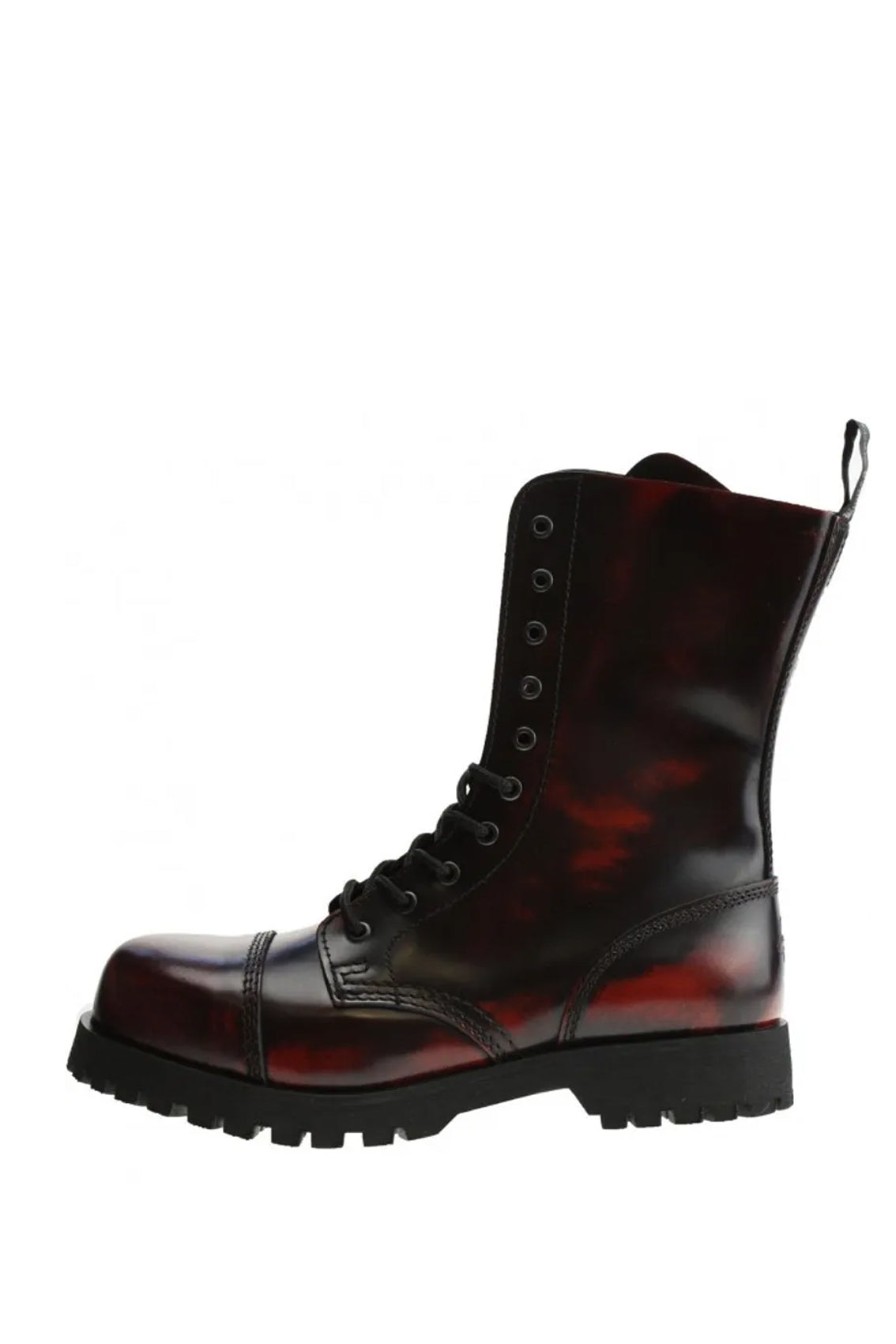 Siefel Boots 10-Loch Ranger Springerstiefel Worker BOOTS & BRACES (burgundy rub off)