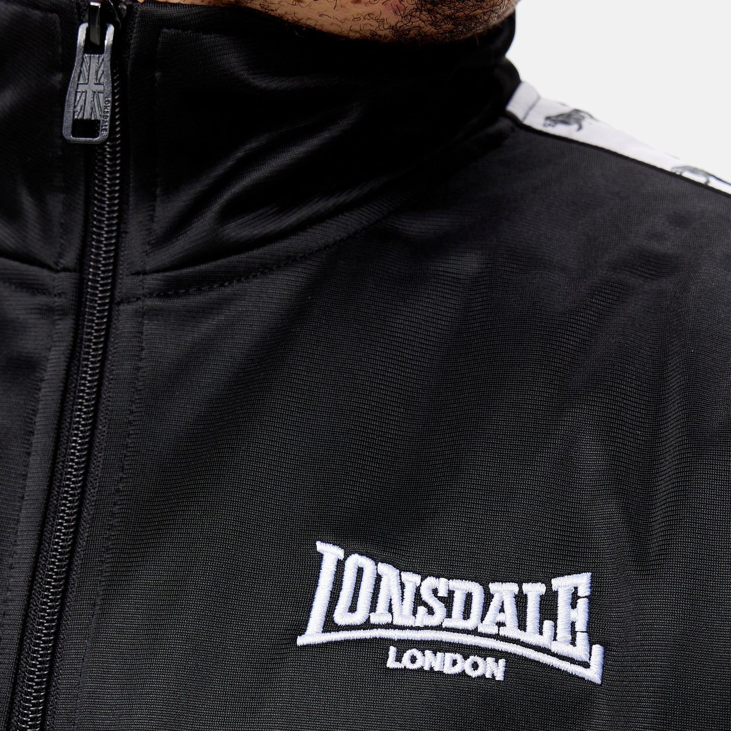 LONSDALE Trainingsjacke Track Jacket normale Passform (schwarz - black)