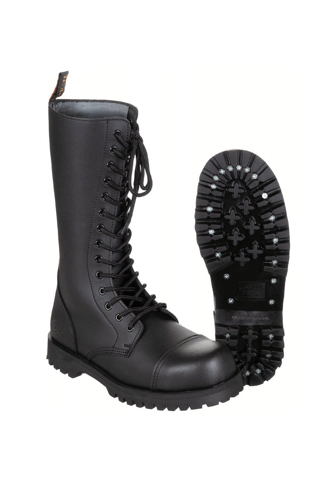 Siefel Boots 14-Loch Ranger Springerstiefel Worker BOOTS & BRACES (schwarz - black)