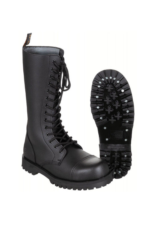 Siefel Boots 14-Loch Ranger Springerstiefel Worker BOOTS & BRACES (schwarz - black)