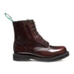 SOLOVAIR 8-Loch Stiefel 8 Eye Derby Boot Hi-Shine (oxblood - rub off)