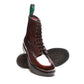 SOLOVAIR 8-Loch Stiefel 8 Eye Derby Boot Hi-Shine (oxblood - rub off)