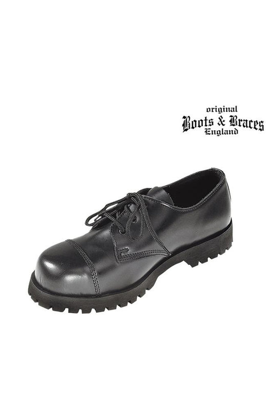 Schuhe 3-Loch Ranger Shoes Worker BOOTS & BRACES (schwarz - black)