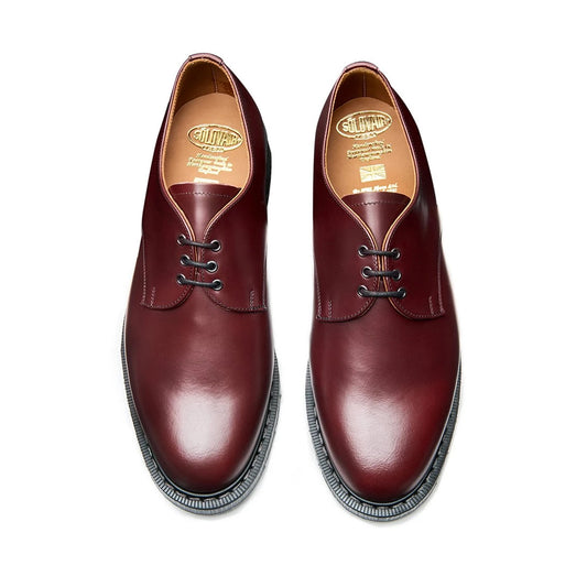 SOLOVAIR 3-Loch Schuhe 3 Eye Gibson Shoes Hi-Shine (oxblood - weinrot)