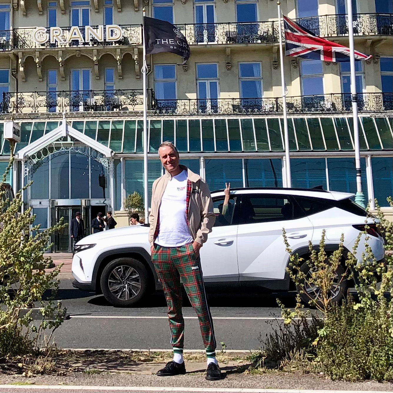 Trainingshose "The Gentlemen" von LONSDALE LONDON (karriert - green edgware)