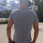 HOOLYWOOD Poloshirt Baumwolle Piqué (Grey melange mit orangen Streifen)
