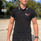 HOOLYWOOD Poloshirt Baumwoll-Pique (black - schwarzmit weissen Streifen)
