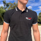 HOOLYWOOD Poloshirt Baumwoll-Pique (black - schwarzmit weissen Streifen)