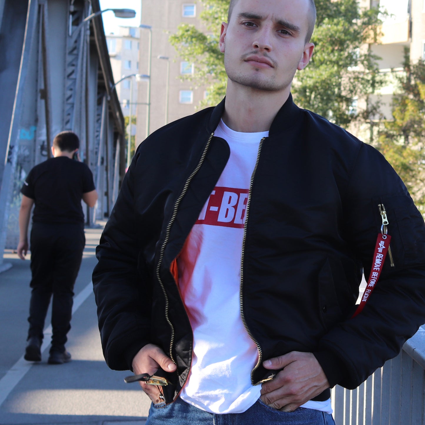 ALPHA IND. Bomberjacket, Fliegerjacke (black - schwarz)