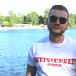 T-Shirt WEISSENSEE OST-BERLIN manufactured by HOOLYWOOD kurzarm Siebdruck Made in Germany (weiss - white)