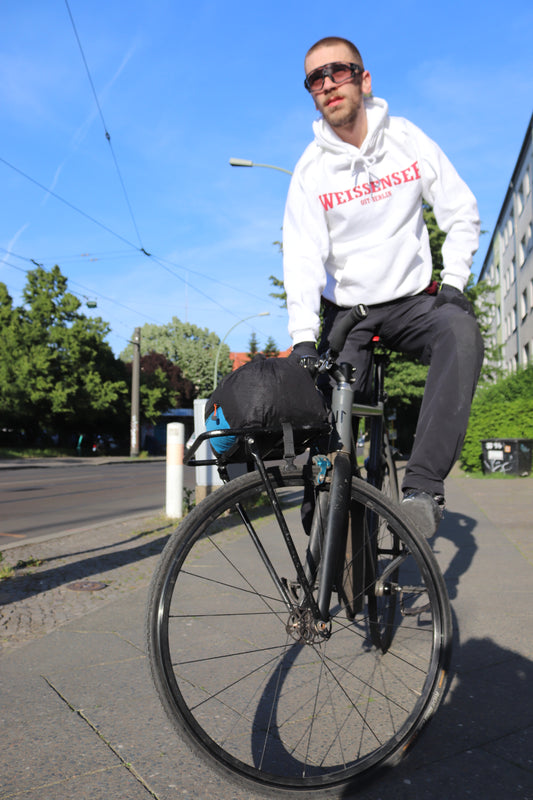 Kapuzen-Sweatshirt WEISSENSEE manufactured by HOOLYWOOD Siebdruck Made in Germany (weiss - white)