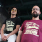 HOOLYWOOD T-Shirt FIRST SKINHEAED kurzarm Siebdruck Made in Germany (weinrot-oxblood)