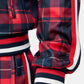 "The Gentlemen" Trainingsanzug von LONSDALE LONDON (karriert - wickstone red-blue)