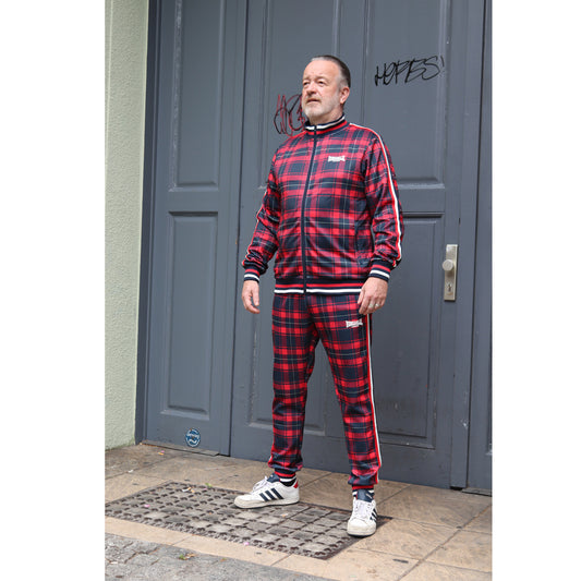 "The Gentlemen" Trainingsanzug von LONSDALE LONDON (karriert - wickstone red-blue)