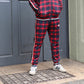 Trainingshose "The Gentlemen" von LONSDALE LONDON (karriert - wickstone red-blue)