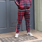 Trainingshose "The Gentlemen" von LONSDALE LONDON (karriert - wickstone red-blue)
