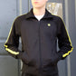 Trainingsjacke Track Jacket KINGSLEAGUE (black/schwarz mit gelben Streifen)