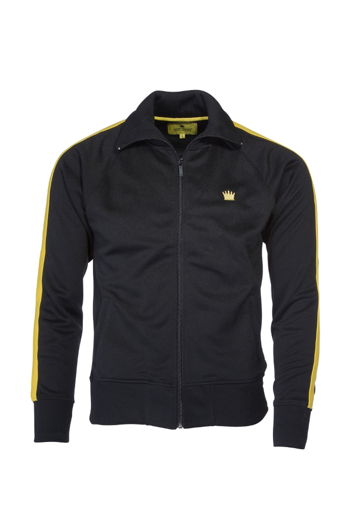 Trainingsjacke Track Jacket KINGSLEAGUE (black/schwarz mit gelben Streifen)