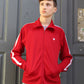 Trainingsjacke Track Jacket KINGSLEAGUE (rot red mit weissen Streifen)