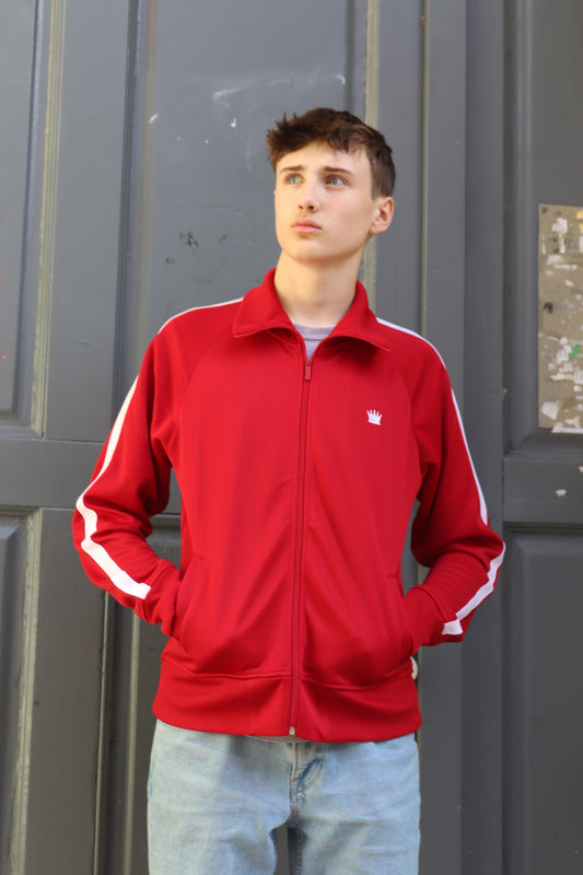 Trainingsjacke Track Jacket KINGSLEAGUE (rot red mit weissen Streifen)