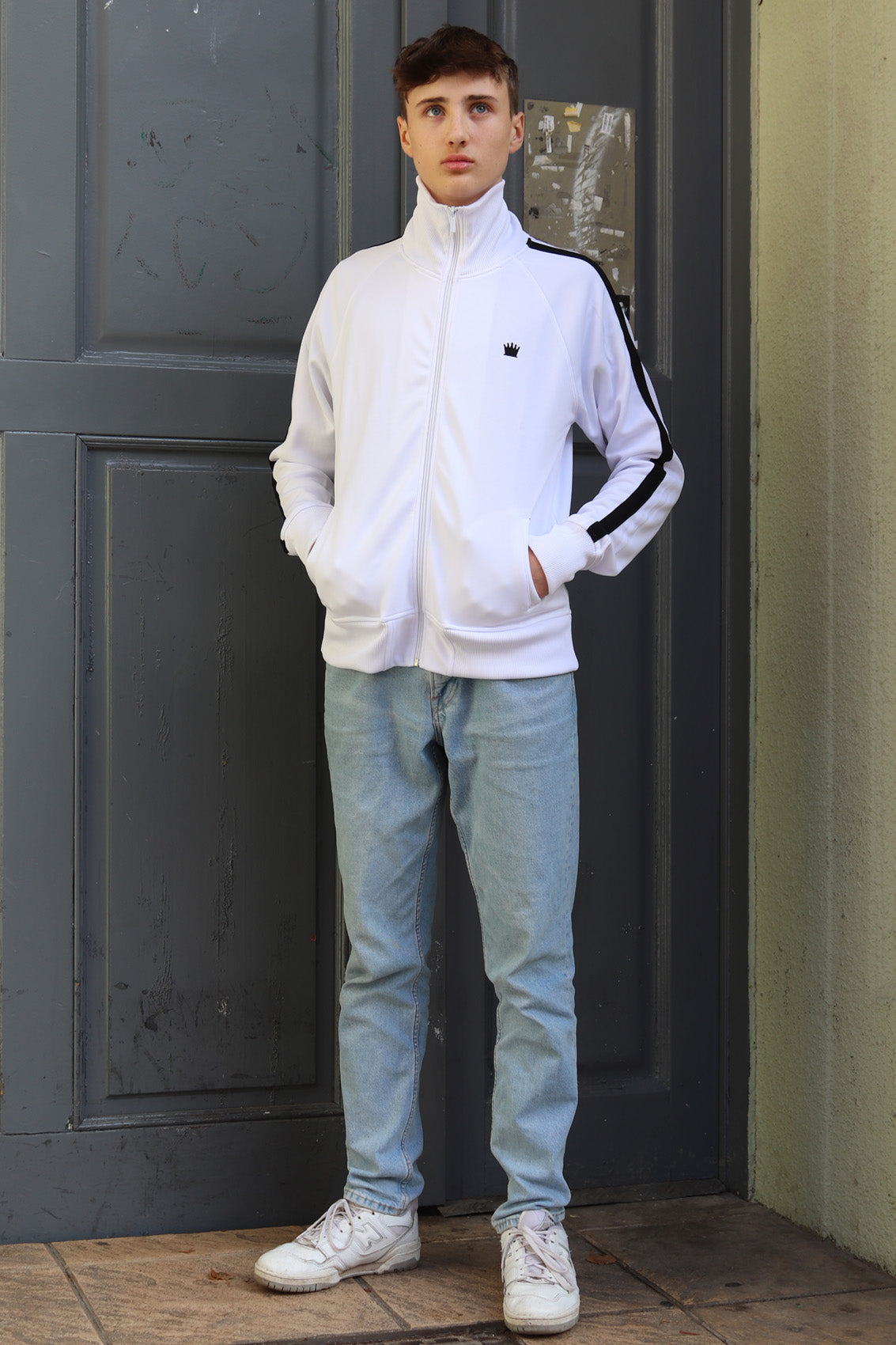 Trainingsjacke Track Jacket KINGSLEAGUE (white weiss mit schwarzen)