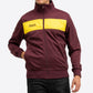 LONSDALE Trainingsjacke - Track Jacket mit farblich abgesetzten Panel (burgundy - yellow)