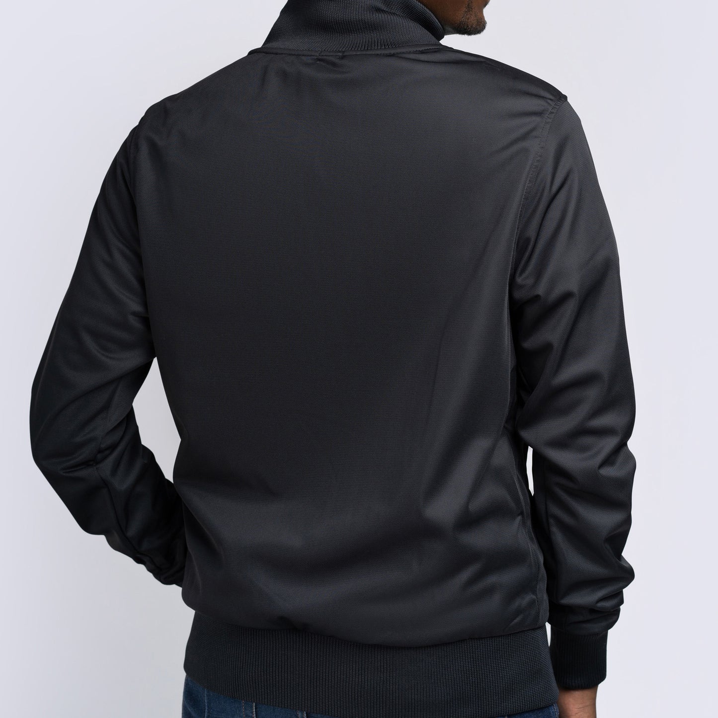 LONSDALE Trainingsjacke - Track Jacket mit farblich abgesetzten Panel (black - red)