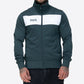 LONSDALE Trainingsjacke - Track Jacket mit farblich abgesetzten Panel (dark green - white)