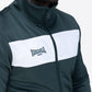 LONSDALE Trainingsjacke - Track Jacket mit farblich abgesetzten Panel (dark green - white)