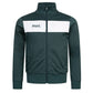 LONSDALE Trainingsjacke - Track Jacket mit farblich abgesetzten Panel (dark green - white)