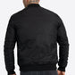 LONSDALE Bomber Jacke mit Harrington Futter schmale Passform (black - schwarz)