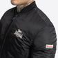 LONSDALE Bomber Jacke mit Harrington Futter schmale Passform (black - schwarz)