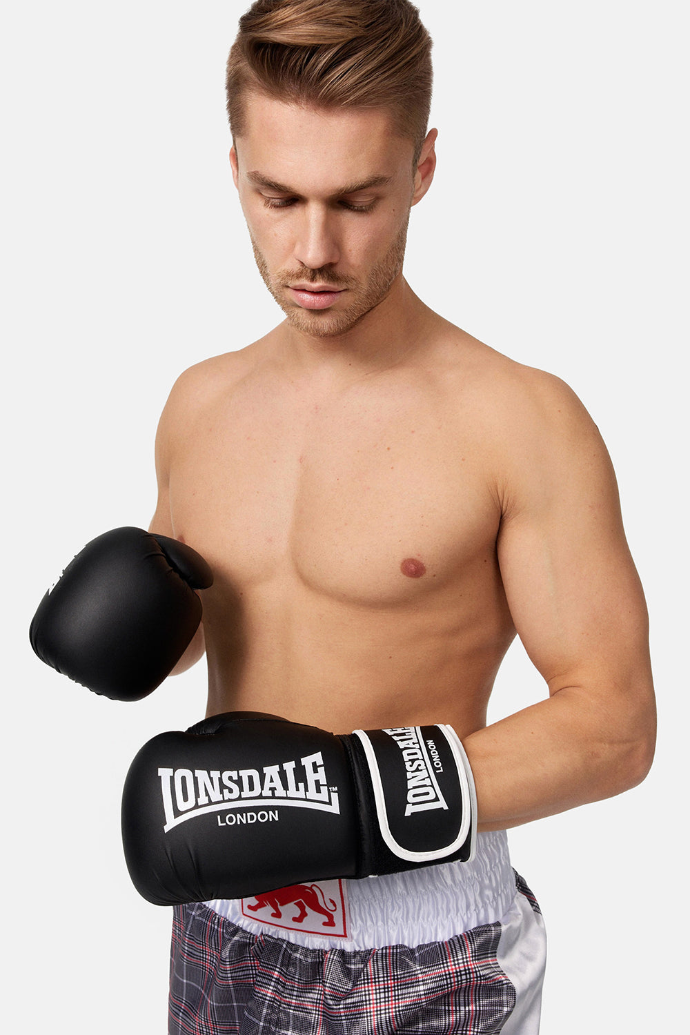 LONSDALE Boxhandschuhe Boxing Gloves (schwarz - black)