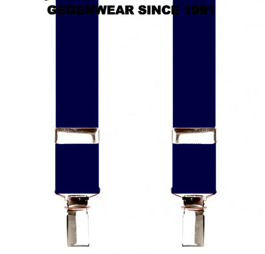 Hosenträger Brases klassisch british UK Mod and Skinhead Szene MADE IN GERMANY (navy dunkelblau)