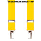 Hosenträger Brases klassisch british UK Mod and Skinhead Szene MADE IN GERMANY (gelb - yellow))