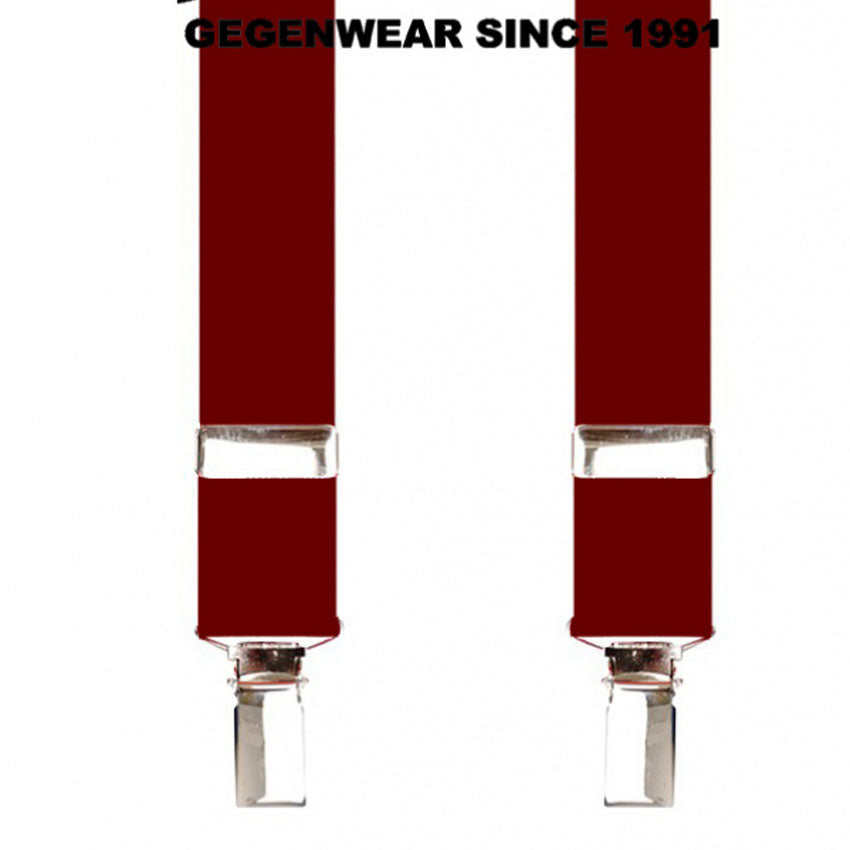 Hosenträger Brases klassisch british UK Mod and Skinhead Szene MADE IN GERMANY (weinrot - burgundy)