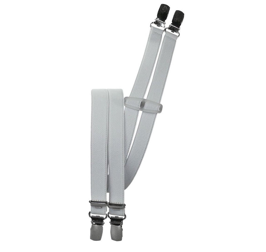 Hosenträger Brases klassisch british UK Mod and Skinhead Szene MADE IN GERMANY (weiss - white)