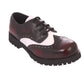 Budapester Schuhe mit Stahlkappe, BOOTS & BRACES   Made in EU, 2-colors (burgundy - white, weinrot - weiss)