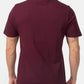 LONSDALE LONDON T-Shirt mit klassischem Flockdruck auf der Brust/Front (weinrot - oxblood)