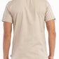 LONSDALE LONDON T-Shirt mit klassischem Flockdruck auf der Brust/Front (beige)